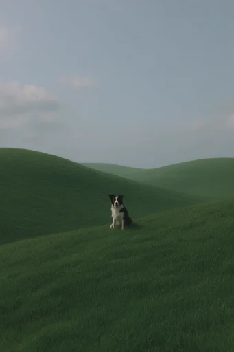 Ethereal Pastoral Minimalism style reference image — solitary figure