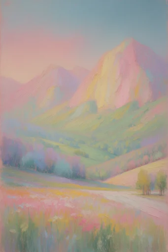 Ethereal Pastel Minimalism style reference image — soft pastel color palette