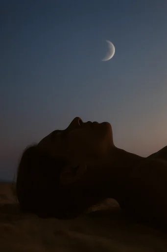 Nocturnal Cyan Melancholia moodboard — generate AI images in this style