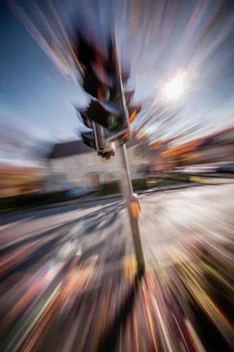 Kinetic Luminous Blur style reference image — long exposure light trails
