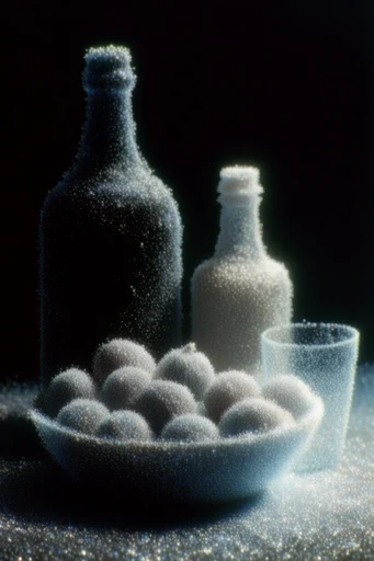 Luminous Cosmic Pointillism style reference image — stardust texture