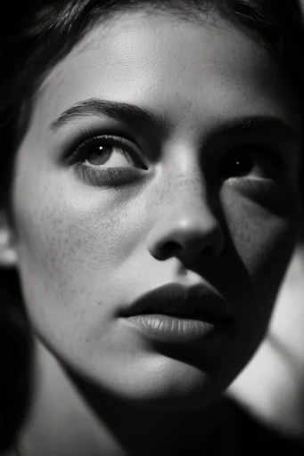 Cinematic Noir Chiaroscuro style reference image — film grain texture
