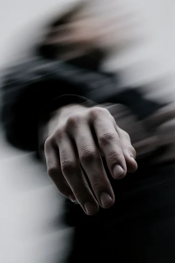 Kinetic Spectral Minimalism style reference image — minimalist studio photography