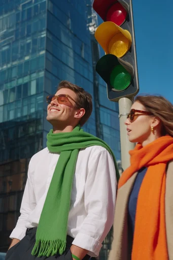 Vibrant Sunlit Optimism style reference image — harsh direct sunlight