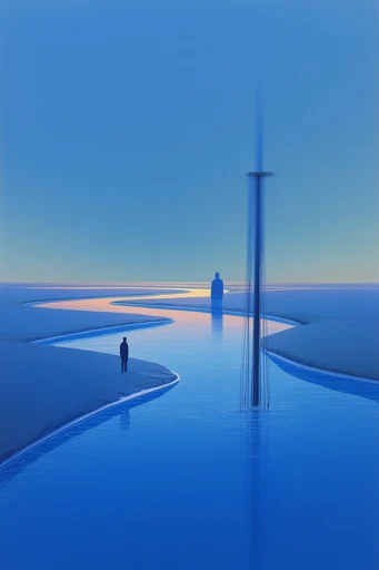 Ethereal Surrealist Minimalism style reference image — atmospheric gradient lighting