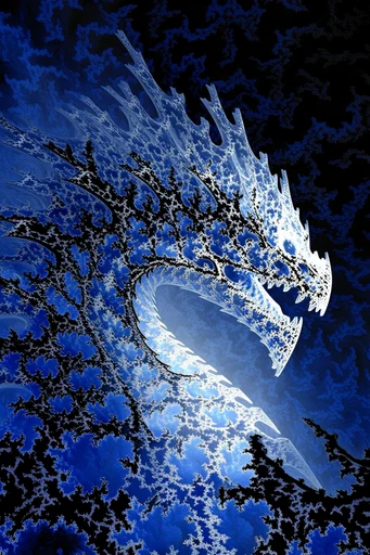 Electric Fractal Minimalism style reference image — recursive algorithmic patterns