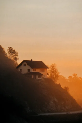 Amber Twilight Liminality style AI image example 4