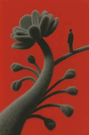 Crimson Velvet Surrealism style reference image — dreamlike atmosphere