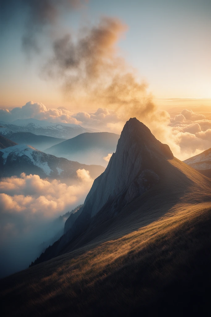 Amber Surrealist Horizons style AI image example 2