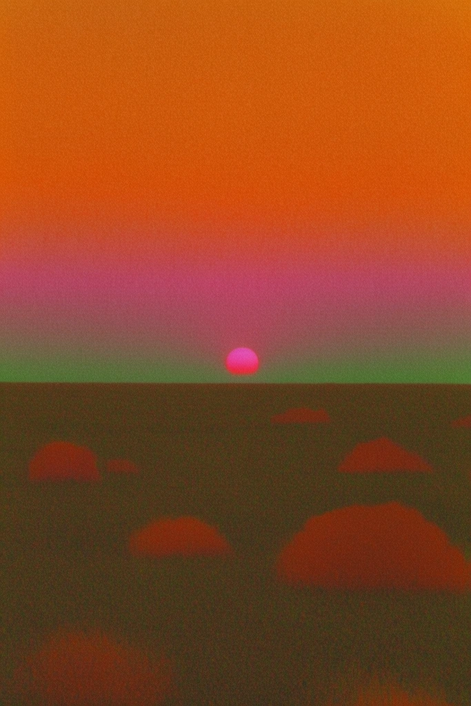Luminous Retro Minimalism style AI image example 2