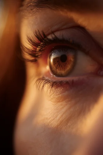 Intimate Amber Chiaroscuro style reference image — warm bokeh
