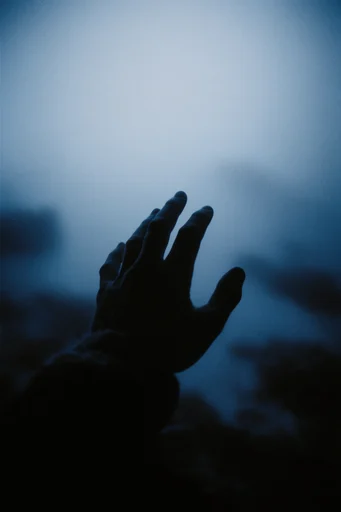 Cinematic Cobalt Abyss style reference image — mysterious liminal space