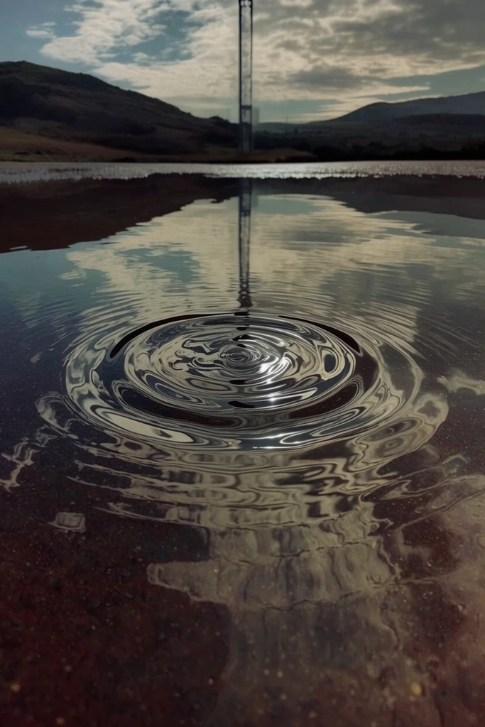 Luminous Liquid Abstraction style AI image example 2