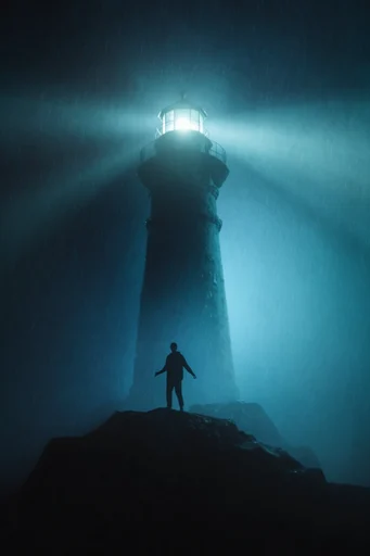 Cinematic Abyssal Noir style reference image — atmospheric film grain