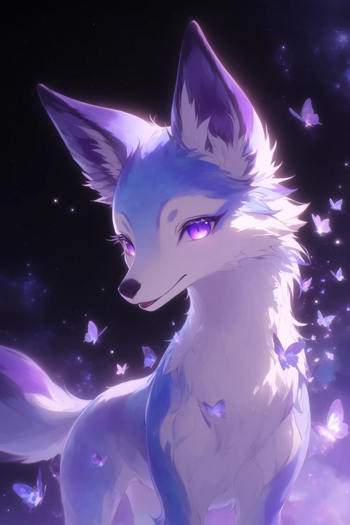 Luminous Celestial Anime style AI image example 3