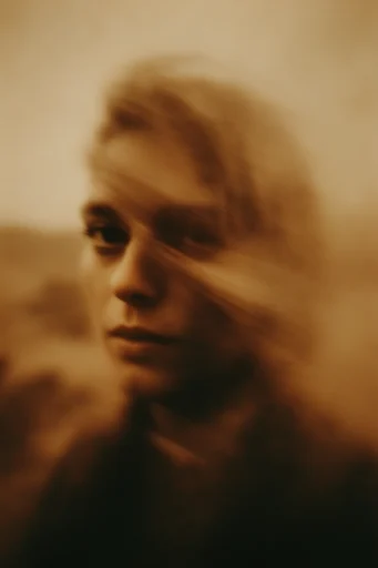 Dusty Sepia Dreamscape style reference image — atmospheric dust