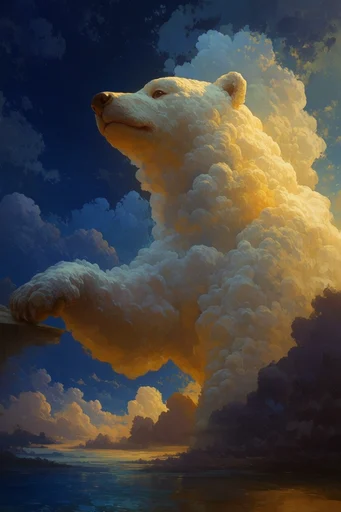 Luminous Twilight Storybook style reference image — deep twilight blue palette