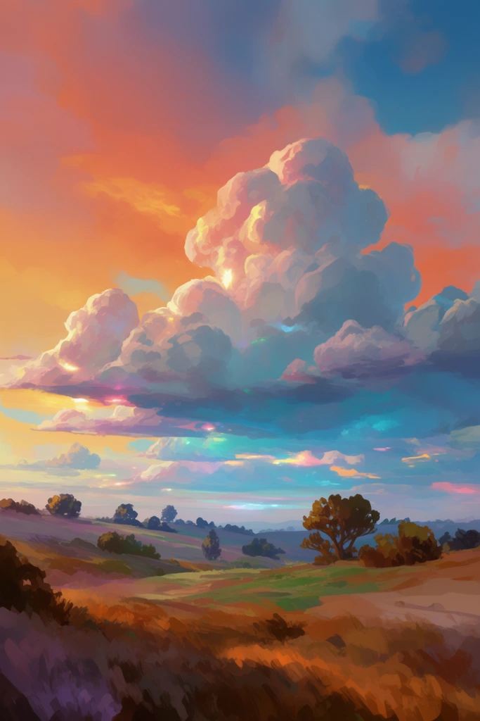 Vibrant Painterly Horizons style AI image example 2