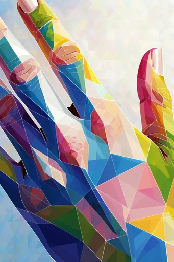 Structural Geometric Cubism style reference image — sharp angular planes