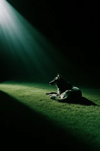 Cinematic Chiaroscuro Solitude style AI image example 3