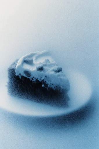 Nocturnal Cyanotype Dreamscape style reference image — atmospheric fog