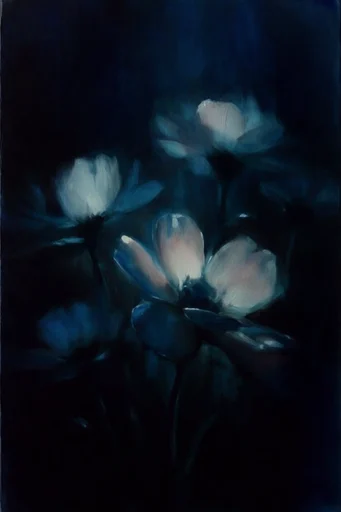 Nocturnal Impasto Abyss style reference image — nocturnal moody tenebrism