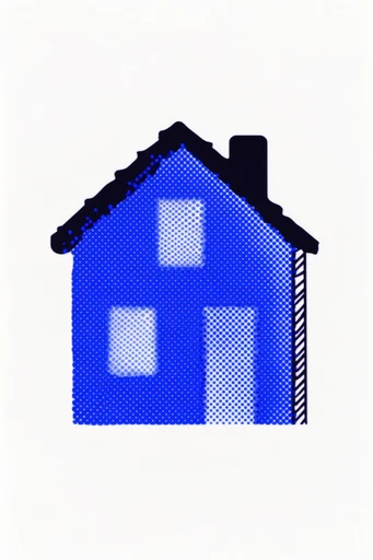 Graphic Halftone Minimalism style AI image example 4