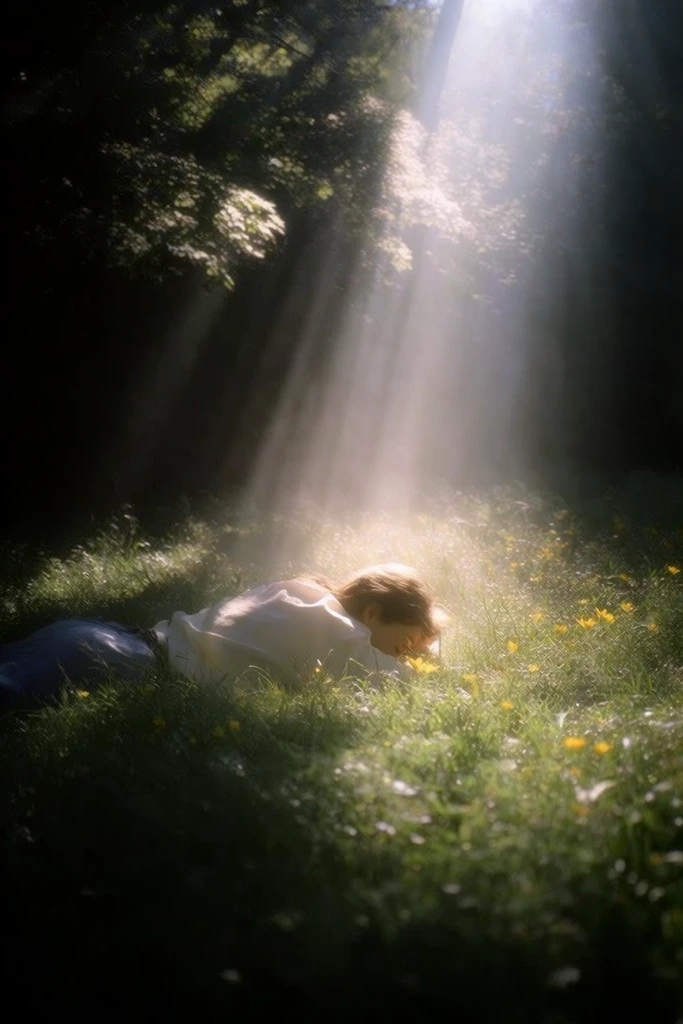 Cinematic Forest Chiaroscuro style AI image example 1