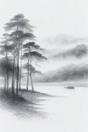 Ethereal Particulate Minimalism style reference image — particulate dispersion