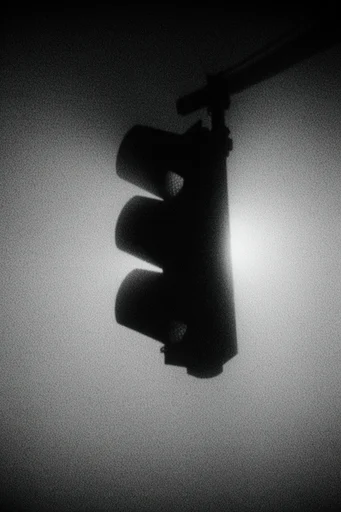 Nocturnal Monochrome Minimalist style reference image — stark silhouette