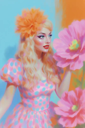 Vibrant Surreal Maximalism style reference image — crisp studio lighting