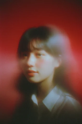 Ethereal Crimson Nocturne style reference image — motion blur