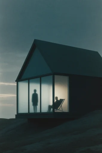 Cinematic Liminal Noir style AI image example 4