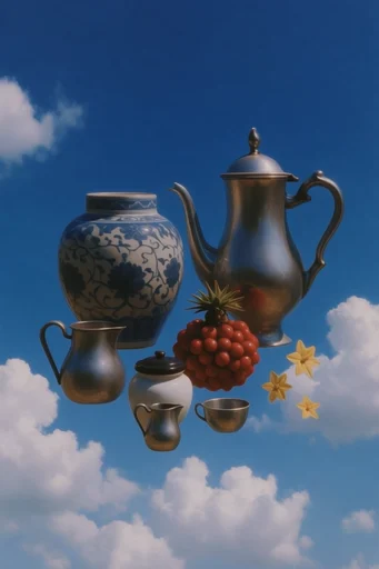 Luminous Surrealist Sky style reference image — minimalist surrealism