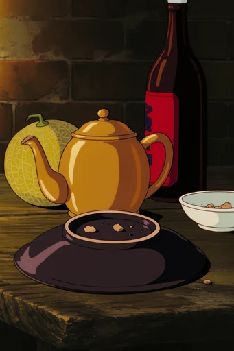 Nostalgic OVA Aesthetic style reference image — hand-painted cel animation