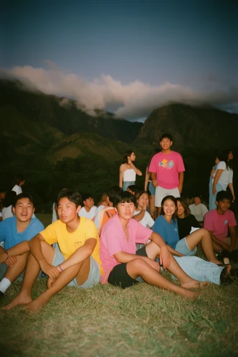 Hyper-Vivid Y2K Surrealism style reference image — low-angle distortion