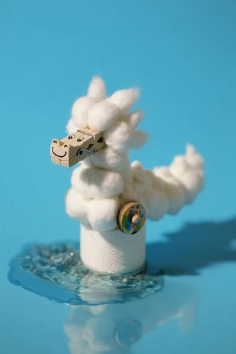 Whimsical Macro Dioramas style reference image — whimsical scale shift