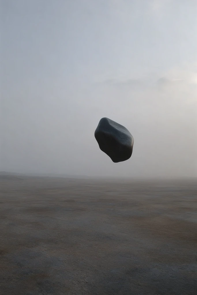 Muted Surrealist Minimalism style AI image example 2