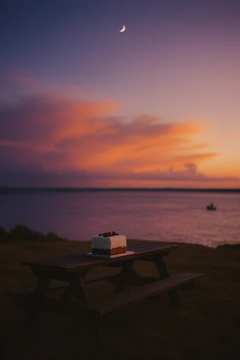 Analog Twilight Solitude style reference image — melancholic mood