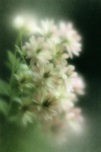 Atmospheric Bioluminescent Noir style reference image — acid green gradients