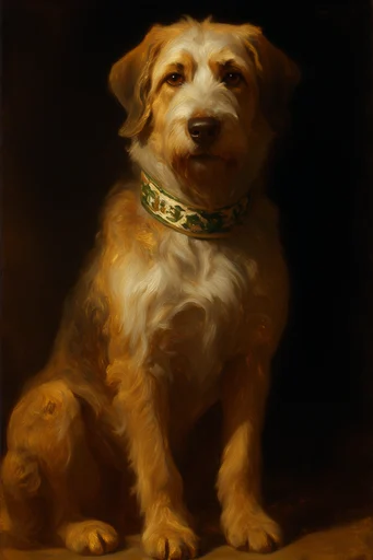 Luminous Impasto Mythos style reference image — classical romantic composition