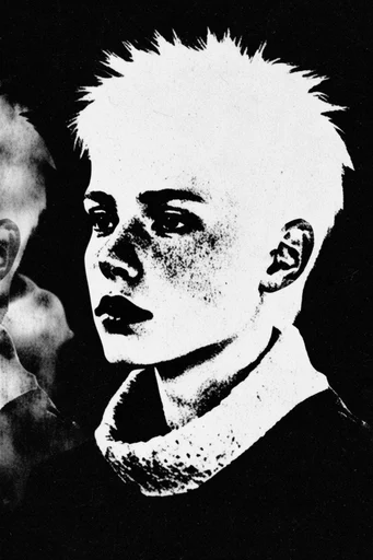 Gritty Monochromatic Noir style reference image — lo-fi photocopy aesthetic