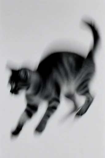 Spectral Kinetic Monochrome style reference image — ethereal movement