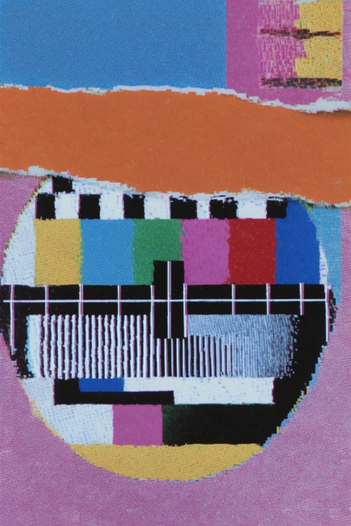 Tactile Neo-Punk Collage style AI image example 2