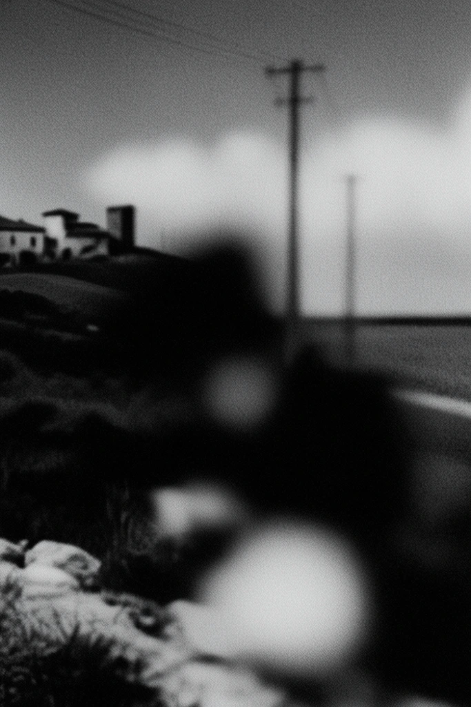 Gritty Monochromatic Noir style AI image example 2
