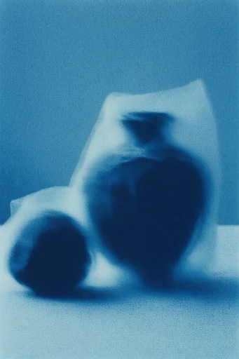 Monochromatic Ethereal Blur style reference image — monochromatic blue palette