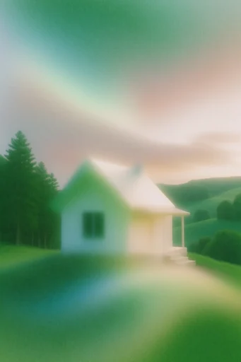 Atmospheric Grainy Abstraction style AI image example 4