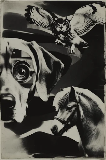 Fragmented Analog Noir style reference image — analog film grain