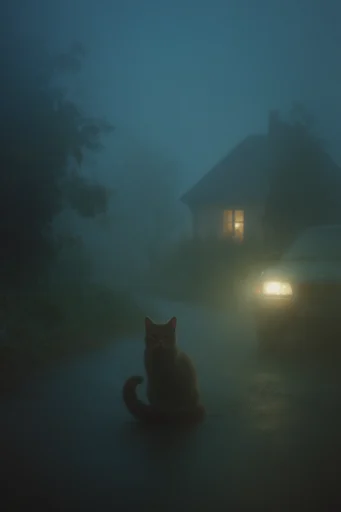 Cinematic Foggy Mysticism style reference image — minimalist composition