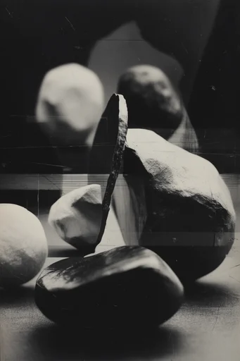 Haunting Analog Noir style reference image — analog film grain